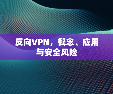 反向VPN，概念、应用与安全风险
